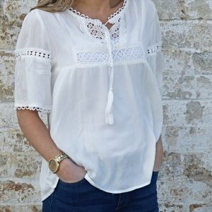 Ivory detail top